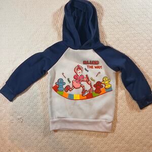 Vintage Candyland Hoodie - Size 3T - Blue